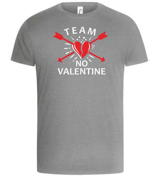 Team No Valentine Design - Basic Unisex T-Shirt_ORION GREY_front