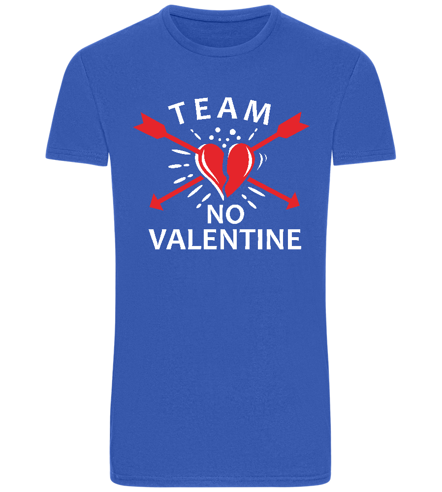 Team No Valentine Design - Basic Unisex T-Shirt_ROYAL_front