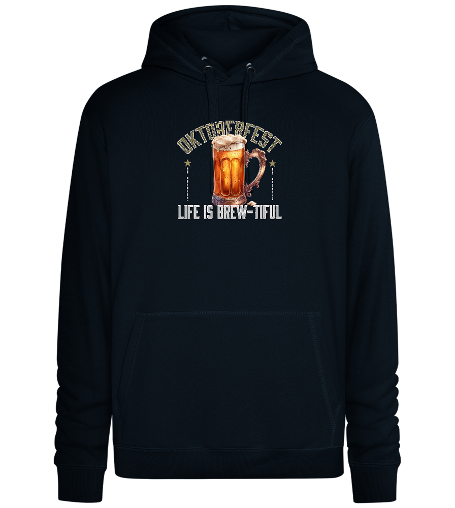 Life is Brew-tiful Design - Premium unisex hoodie_BLACK_front