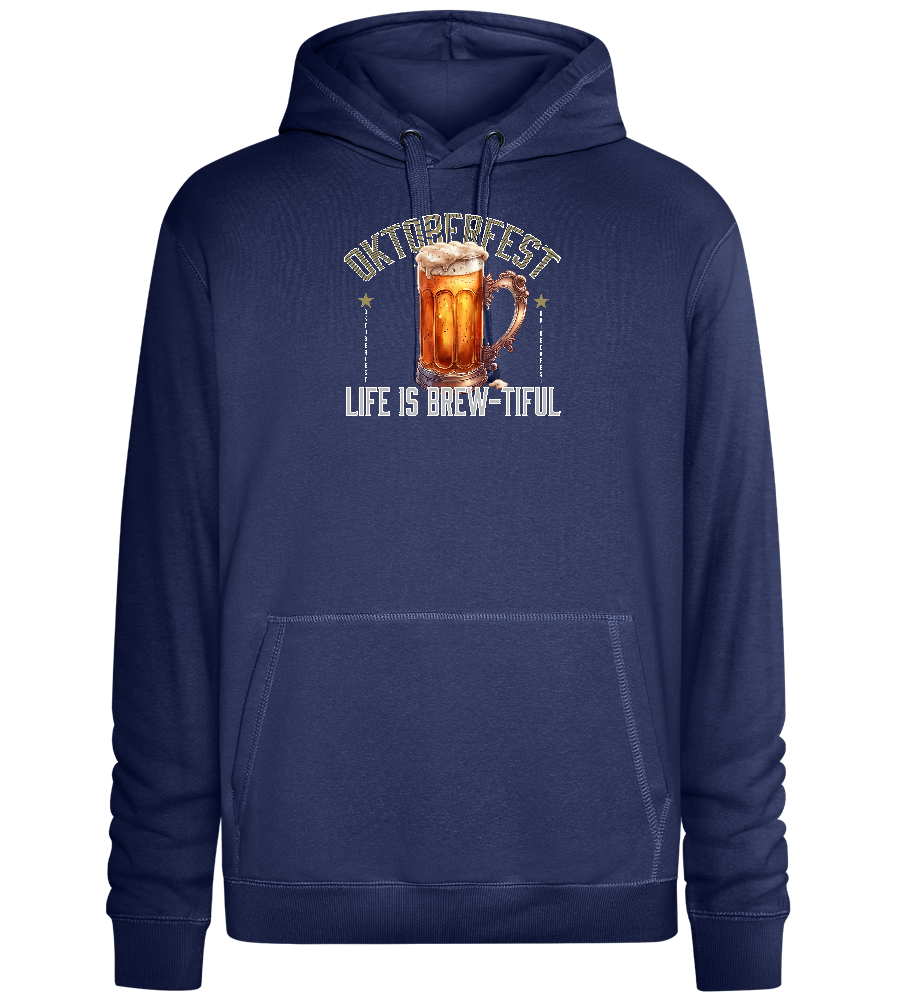 Life is Brew-tiful Design - Premium unisex hoodie_DENIM CHINA_front