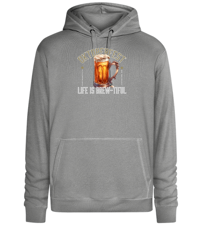 Life is Brew-tiful Design - Premium unisex hoodie_ORION GREY II_front