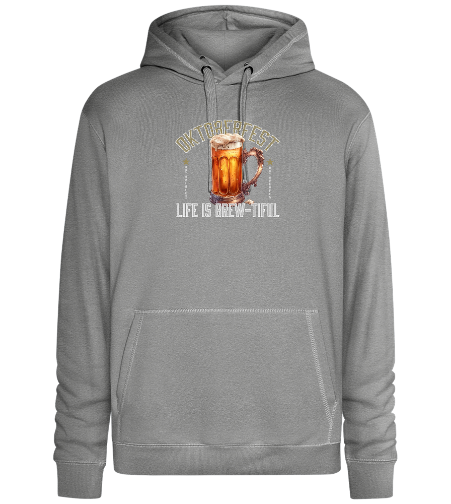 Life is Brew-tiful Design - Premium unisex hoodie_ORION GREY II_front