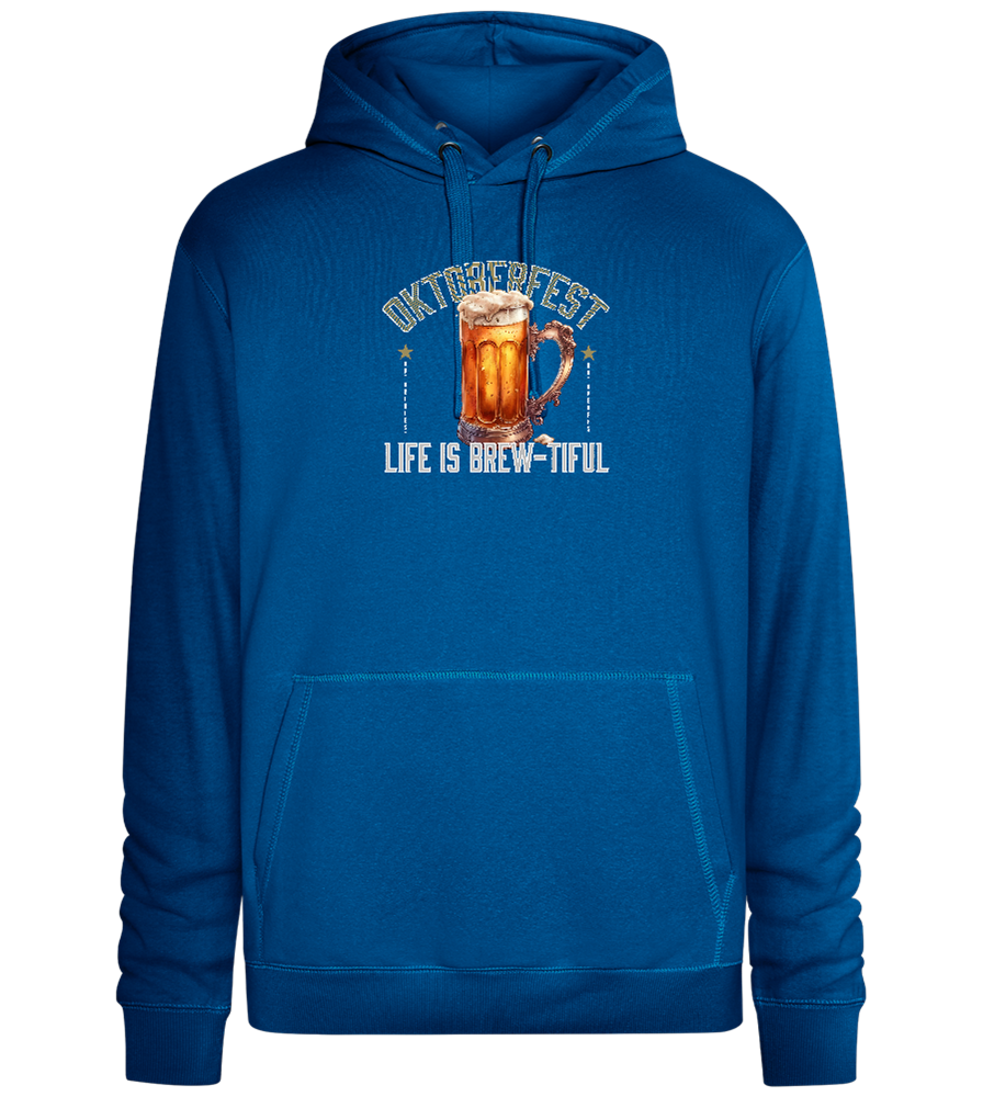 Life is Brew-tiful Design - Premium unisex hoodie_ROYAL_front