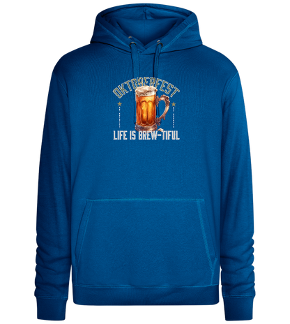 Life is Brew-tiful Design - Premium unisex hoodie_ROYAL_front