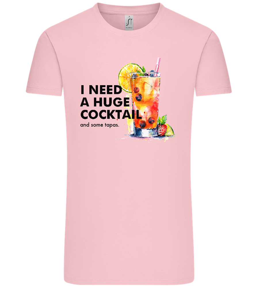 I Need a Huge Cocktail Design - Comfort Unisex T-Shirt_CANDY PINK_front