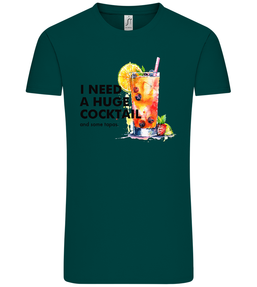 I Need a Huge Cocktail Design - Comfort Unisex T-Shirt_GREEN EMPIRE_front