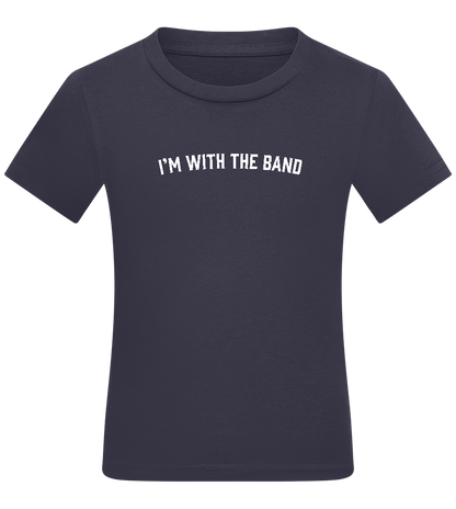 Im With the Band Design - Comfort kids fitted t-shirt_FRENCH NAVY_front
