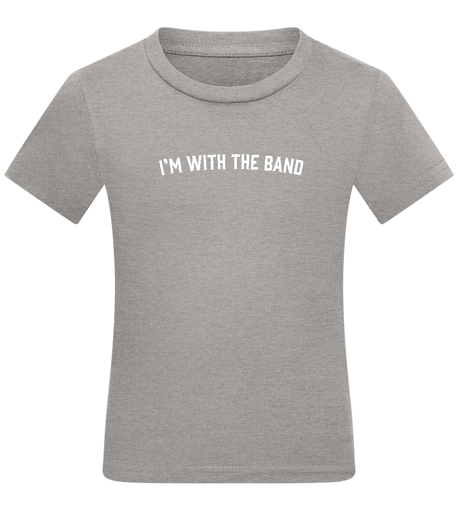 Im With the Band Design - Comfort kids fitted t-shirt_ORION GREY_front
