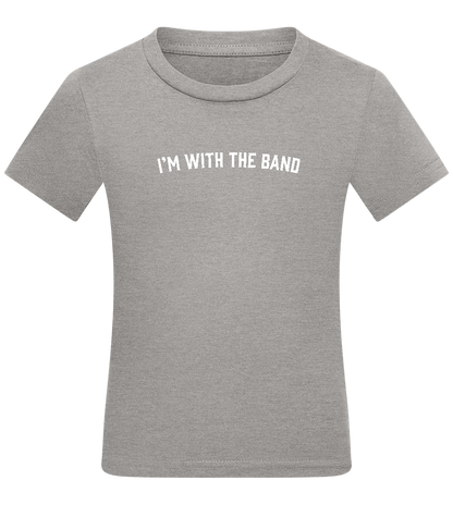 Im With the Band Design - Comfort kids fitted t-shirt_ORION GREY_front