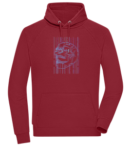 Neon Lines Skull Design - Comfort unisex hoodie