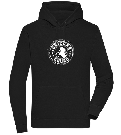 Unicorn Squad Logo Design - Premium unisex hoodie_BLACK_front