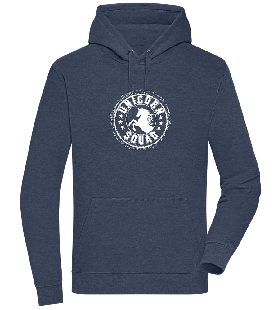 Unicorn Squad Logo Design - Premium unisex hoodie_DENIM CHINA_front