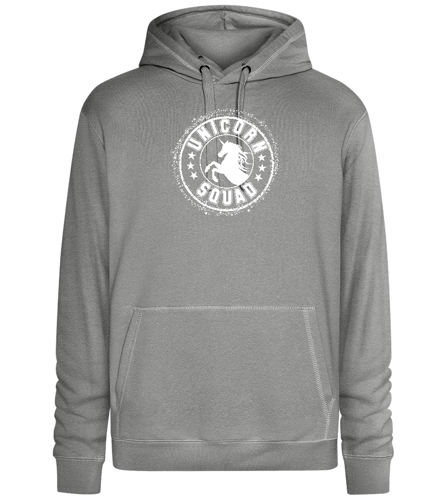 Unicorn Squad Logo Design - Premium unisex hoodie_ORION GREY II_front