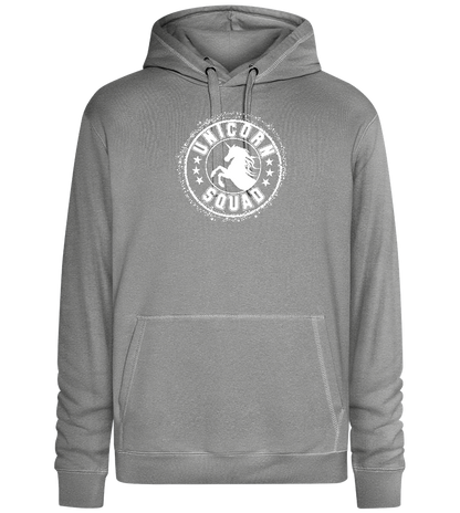 Unicorn Squad Logo Design - Premium unisex hoodie_ORION GREY II_front