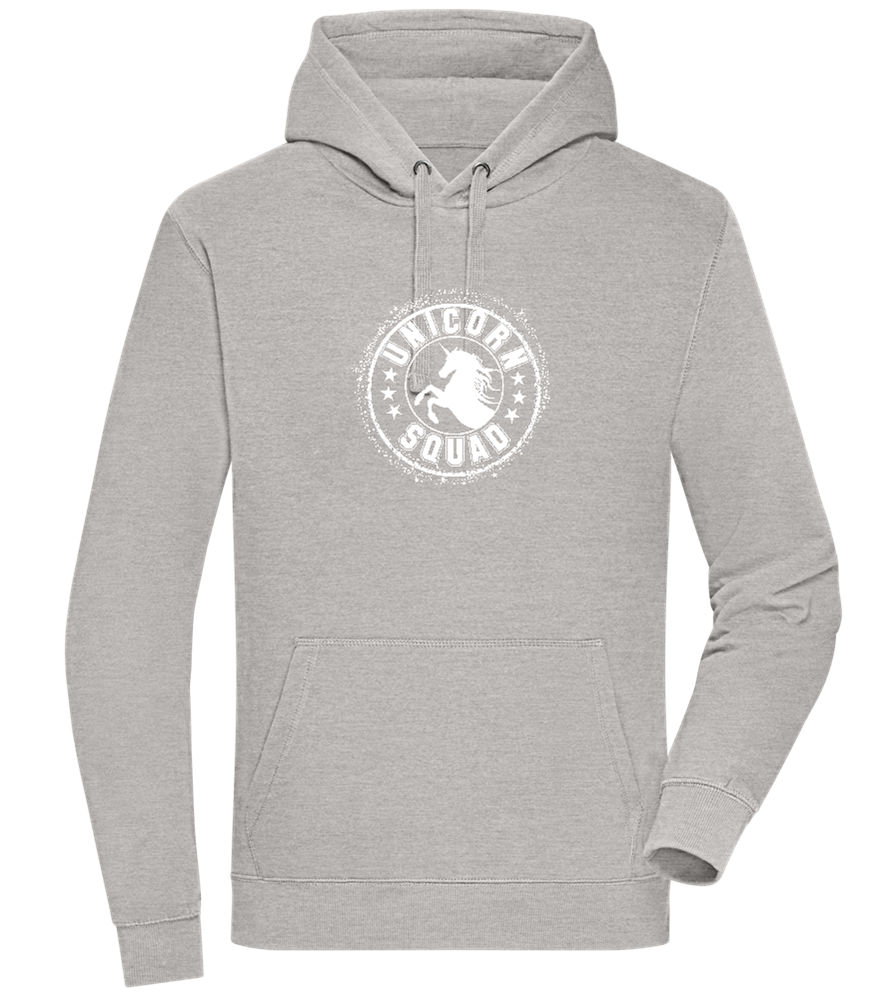 Unicorn Squad Logo Design - Premium unisex hoodie_ORION GREY II_front