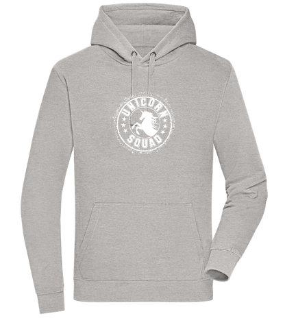 Unicorn Squad Logo Design - Premium unisex hoodie_ORION GREY II_front