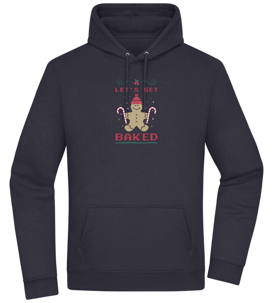 Let's Get Baked Design - Premium Essential Unisex Hoodie_FRENCH NAVY_front