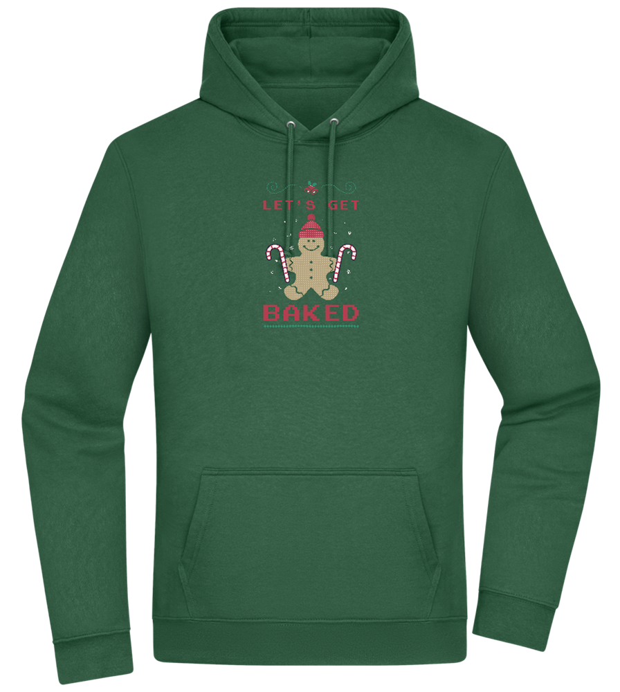 Let's Get Baked Design - Premium Essential Unisex Hoodie_GREEN BOTTLE_front