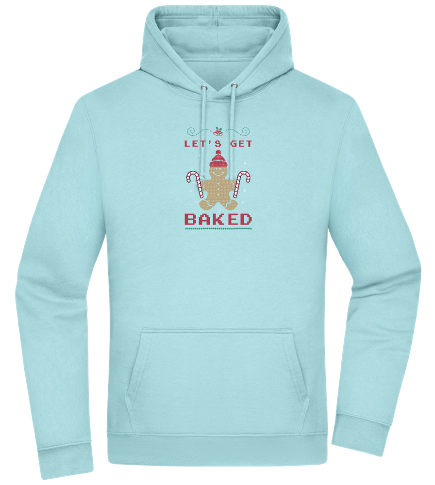 Let's Get Baked Design - Premium Essential Unisex Hoodie_POOL BLUE_front