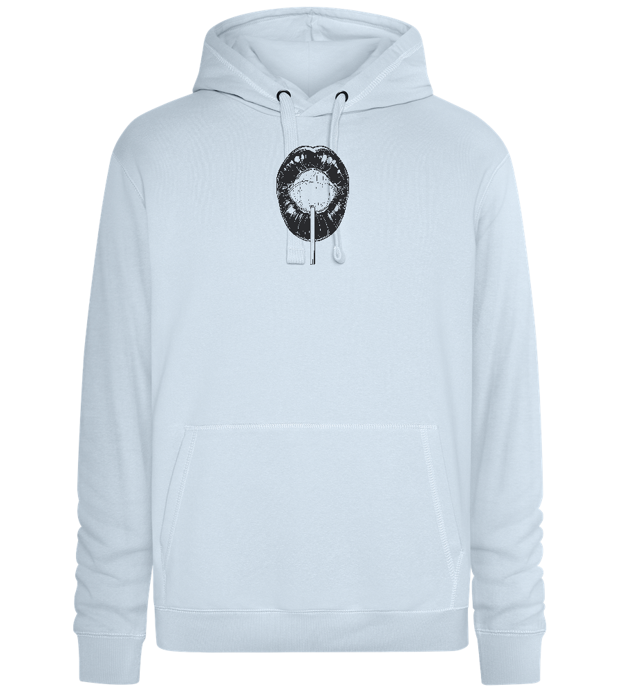 Lollypop Candy Design - Premium unisex hoodie_CREAMY BLUE_front