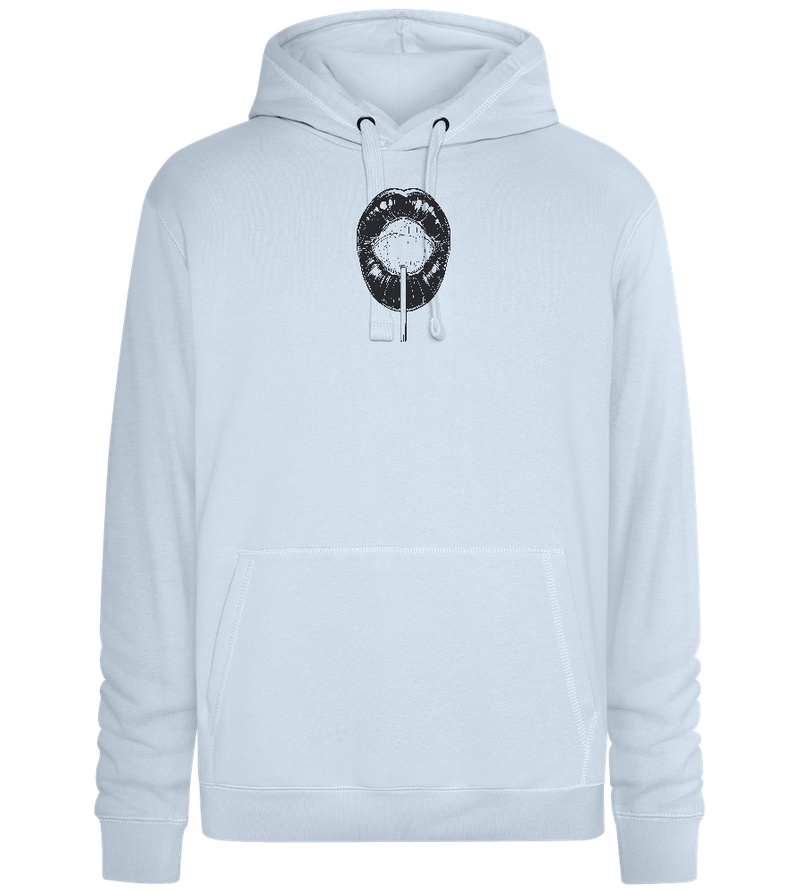 Lollypop Candy Design - Premium unisex hoodie_CREAMY BLUE_front