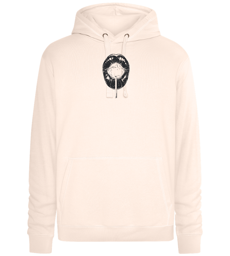 Lollypop Candy Design - Premium unisex hoodie_LIGHT PEACH ROSE_front