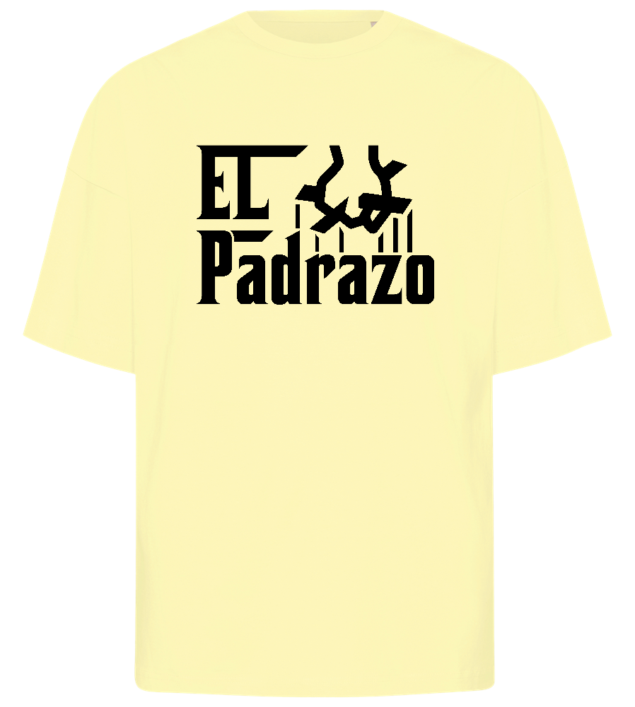 El Padrazo Design - Premium men's oversized t-shirt_LIGHT YELLOW_front