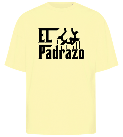El Padrazo Design - Premium men's oversized t-shirt_LIGHT YELLOW_front