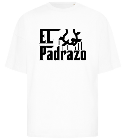 El Padrazo Design - Premium men's oversized t-shirt_WHITE_front