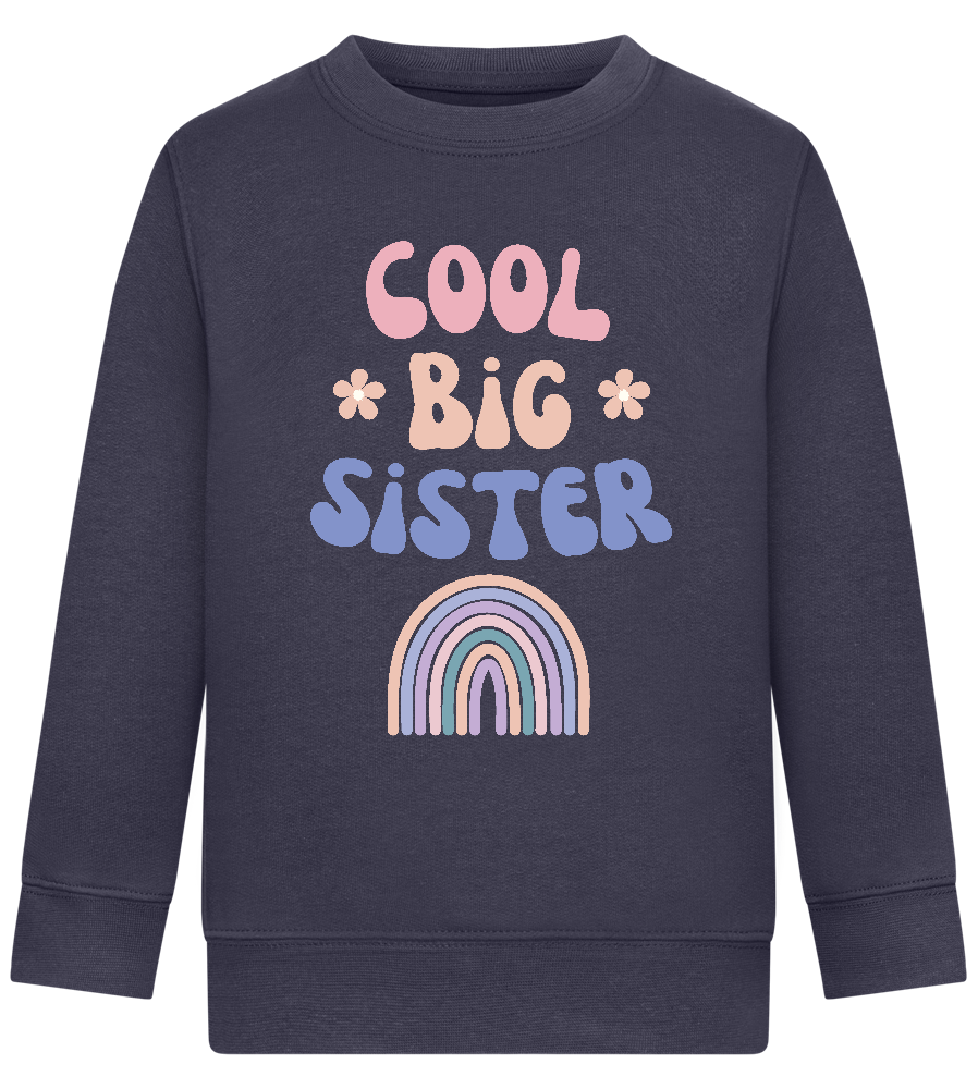 Cool Big Sister Design - Comfort Kids Sweater_FRENCH NAVY_front