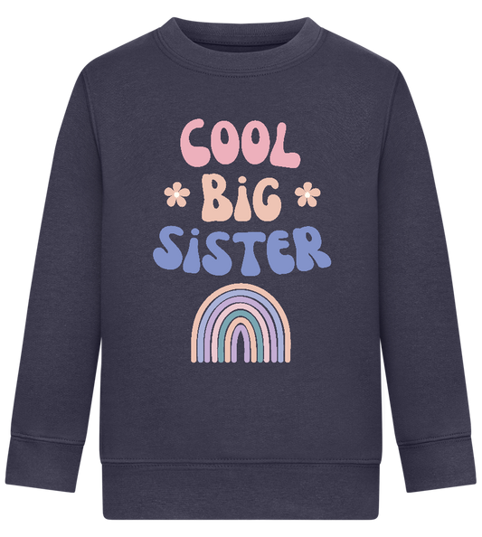 Cool Big Sister Design - Comfort Kids Sweater_FRENCH NAVY_front