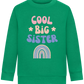 Cool Big Sister Design - Comfort Kids Sweater_MEADOW GREEN_front