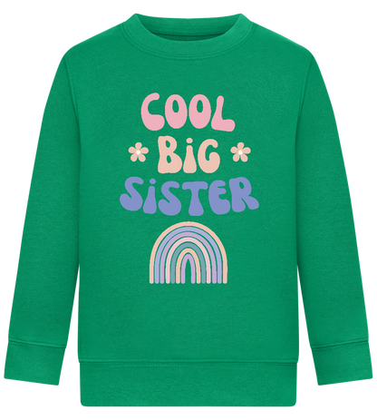 Cool Big Sister Design - Comfort Kids Sweater_MEADOW GREEN_front