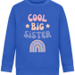 Cool Big Sister Design - Comfort Kids Sweater_ROYAL_front