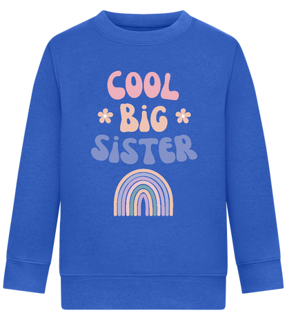 Cool Big Sister Design - Comfort Kids Sweater_ROYAL_front