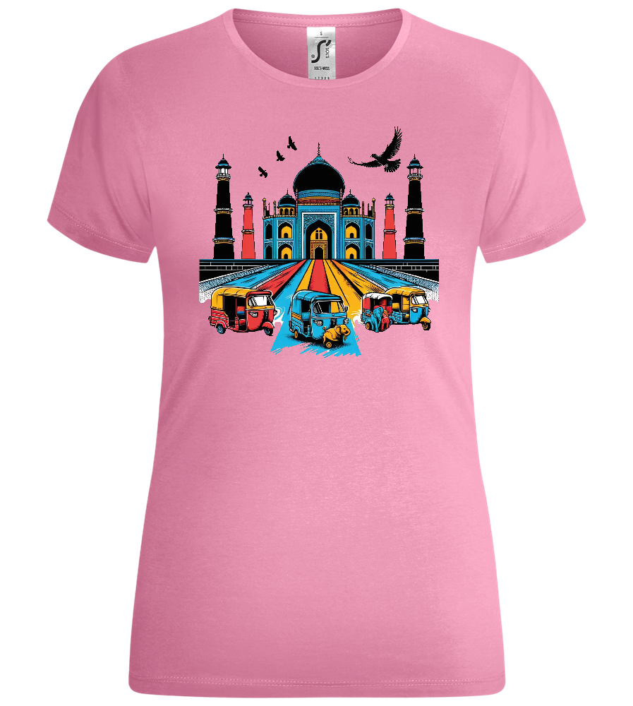 Colors of India Design - Comfort women's t-shirt_PINK ORCHID_front