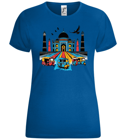 Colors of India Design - Comfort women's t-shirt_ROYAL_front