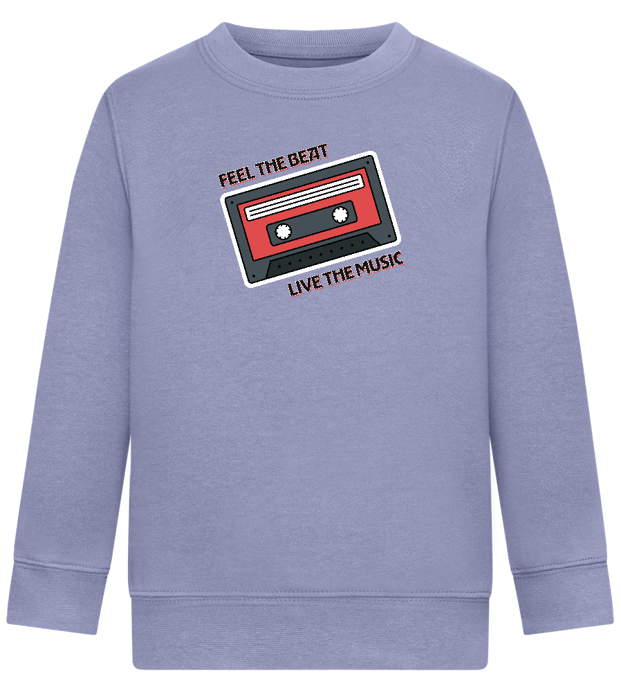 Feel the Beat Design - Comfort Kids Sweater_BLUE_front