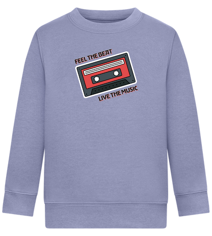 Feel the Beat Design - Comfort Kids Sweater_BLUE_front