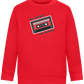 Feel the Beat Design - Comfort Kids Sweater_BRIGHT RED_front