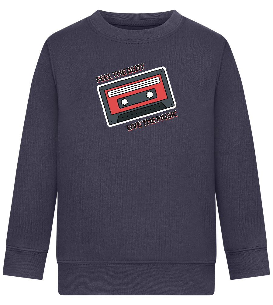 Feel the Beat Design - Comfort Kids Sweater_FRENCH NAVY_front