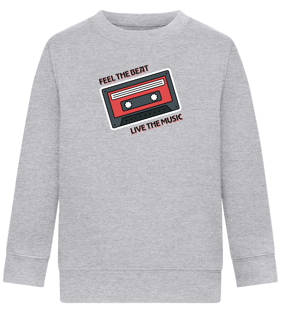 Feel the Beat Design - Comfort Kids Sweater_ORION GREY II_front