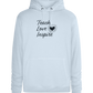 Teach Love Inspire Heart Design - Premium unisex hoodie_CREAMY BLUE_front