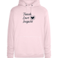 Teach Love Inspire Heart Design - Premium unisex hoodie_LIGHT PEACH ROSE_front