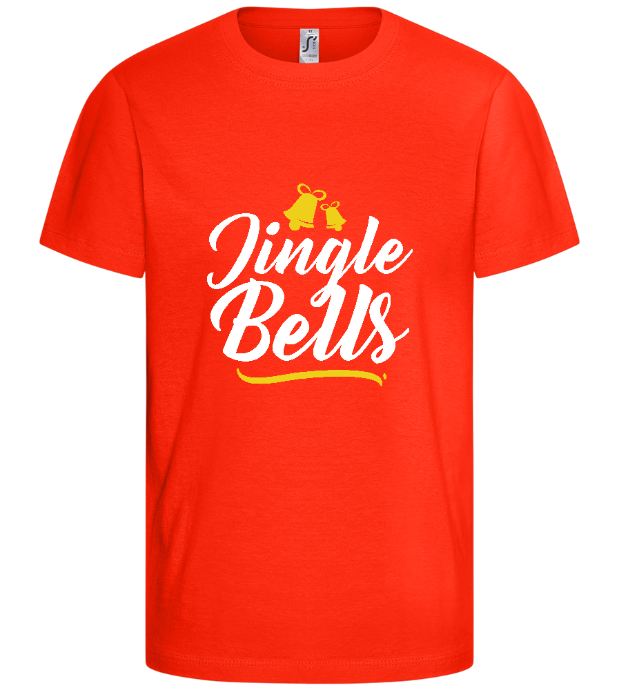 Christmas Jingle Bells Design - Comfort kids fitted t-shirt_RED_front