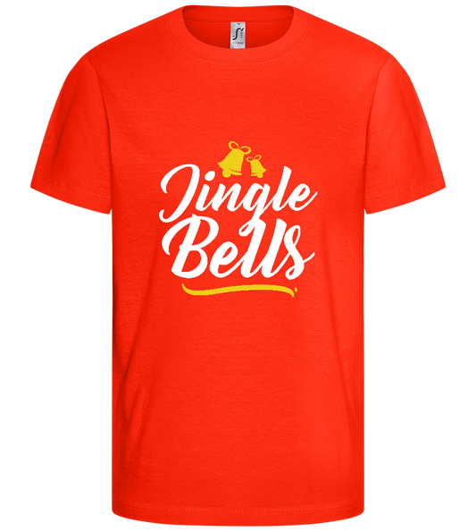 Christmas Jingle Bells Design - Comfort kids fitted t-shirt_RED_front