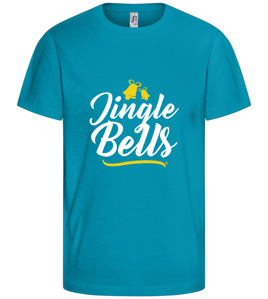 Christmas Jingle Bells Design - Comfort kids fitted t-shirt_TURQUOISE_front