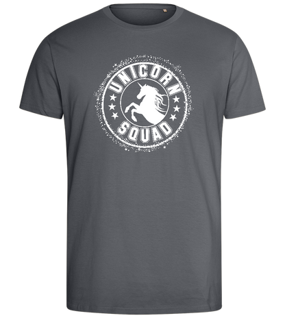 Unicorn Squad Logo Design - Comfort men's fitted t-shirt_MOUSE GREY_front