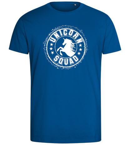 Unicorn Squad Logo Design - Comfort men's fitted t-shirt_ROYAL_front