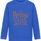 Bossy Sister Text Design - Comfort Kids Sweater_ROYAL_front